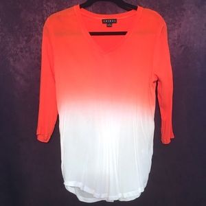 Orange Gradient Tribal Blouse